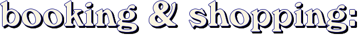 booking & shopping: